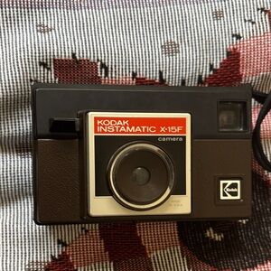 Kodak Instamatic X-15F Brown and Black Film Camera